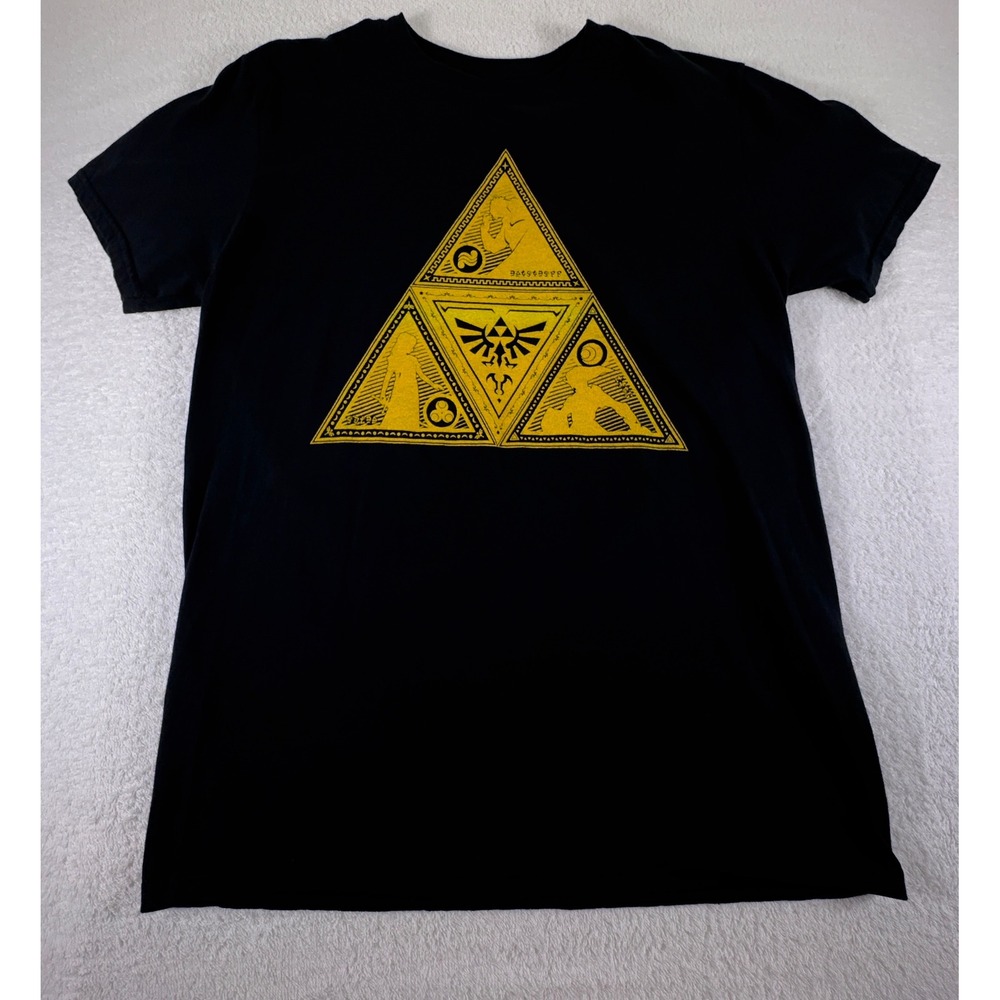 Legend of Zelda Deco Triforce Black & Yellow‎ T-Shirt M 2019 Nintendo